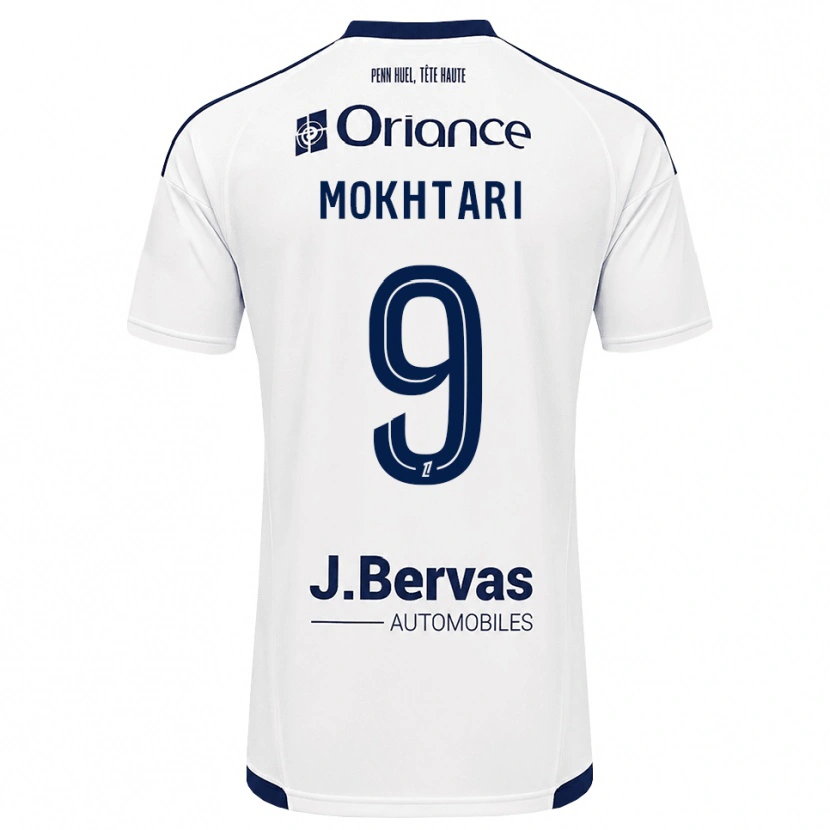 Danxen Criança Camisola Noa Mokhtari #9 Azul Marinho Branco Alternativa 2026/27 Camisa Brasil