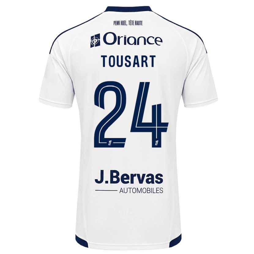 Danxen Criança Camisola Lucas Tousart #24 Azul Marinho Branco Alternativa 2026/27 Camisa Brasil
