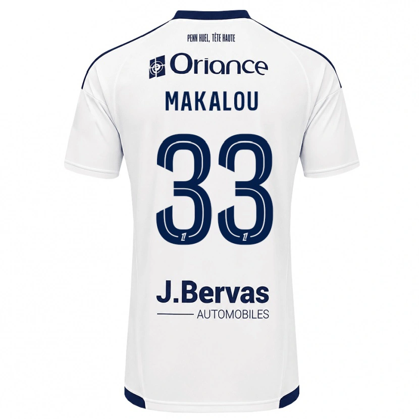 Danxen Criança Camisola Hamidou Makalou #33 Azul Marinho Branco Alternativa 2026/27 Camisa Brasil