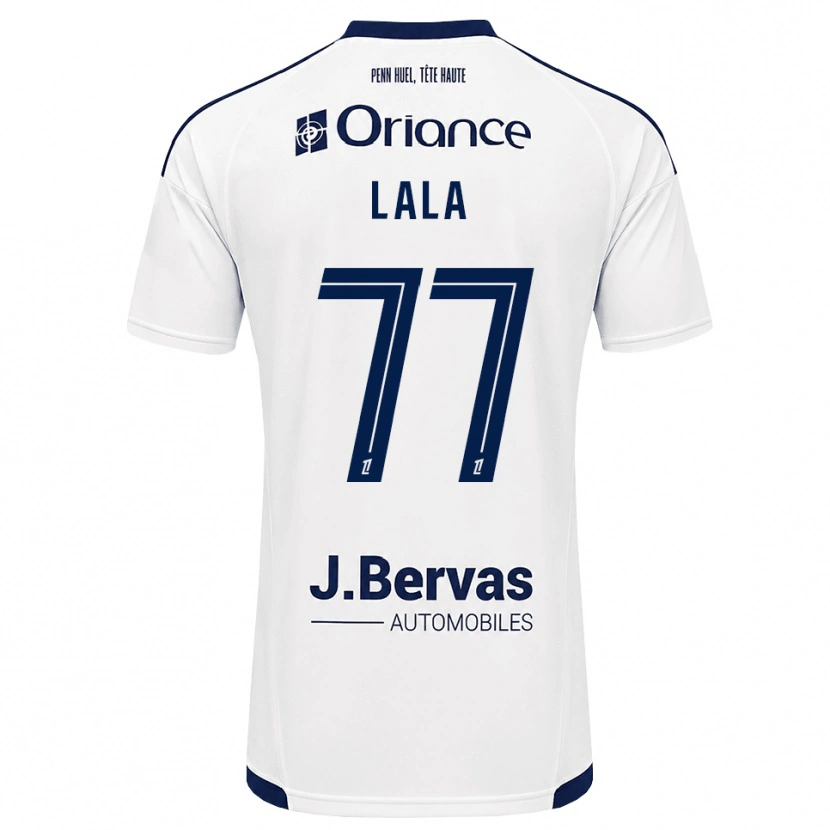 Danxen Criança Camisola Kenny Lala #77 Azul Marinho Branco Alternativa 2026/27 Camisa Brasil