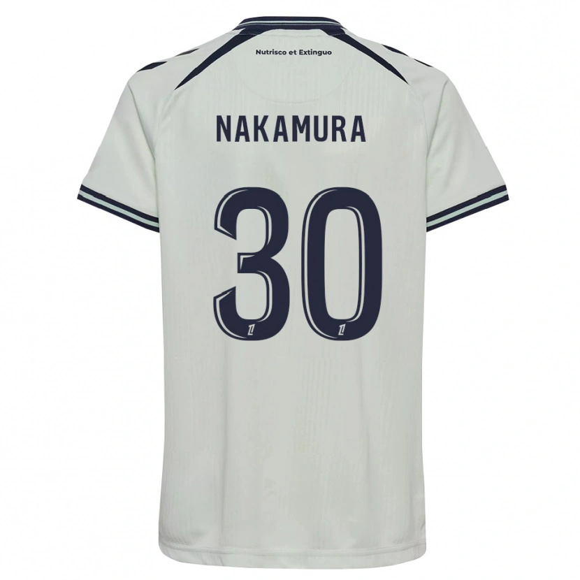 Danxen Criança Camisola Sota Nakamura #30 Azul Meia-Noite Branco Alternativa 2026/27 Camisa Brasil