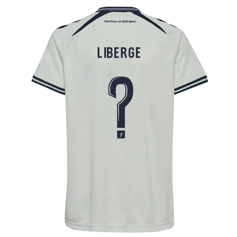 Danxen Criança Camisola Aïssatou Liberge #0 Azul Meia-Noite Branco Alternativa 2026/27 Camisa Brasil