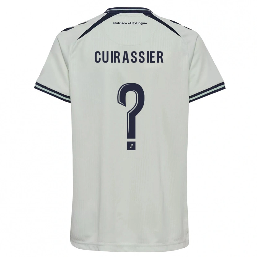 Danxen Criança Camisola Matthieu Cuirassier #0 Azul Meia-Noite Branco Alternativa 2026/27 Camisa Brasil