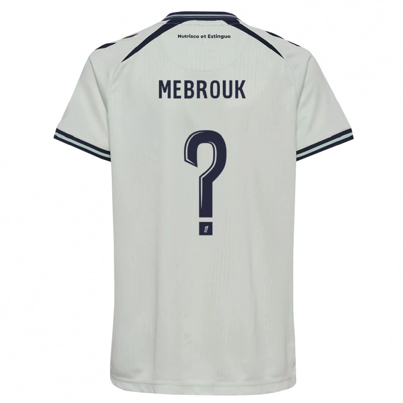 Danxen Criança Camisola Aymen Mebrouk #0 Azul Meia-Noite Branco Alternativa 2026/27 Camisa Brasil