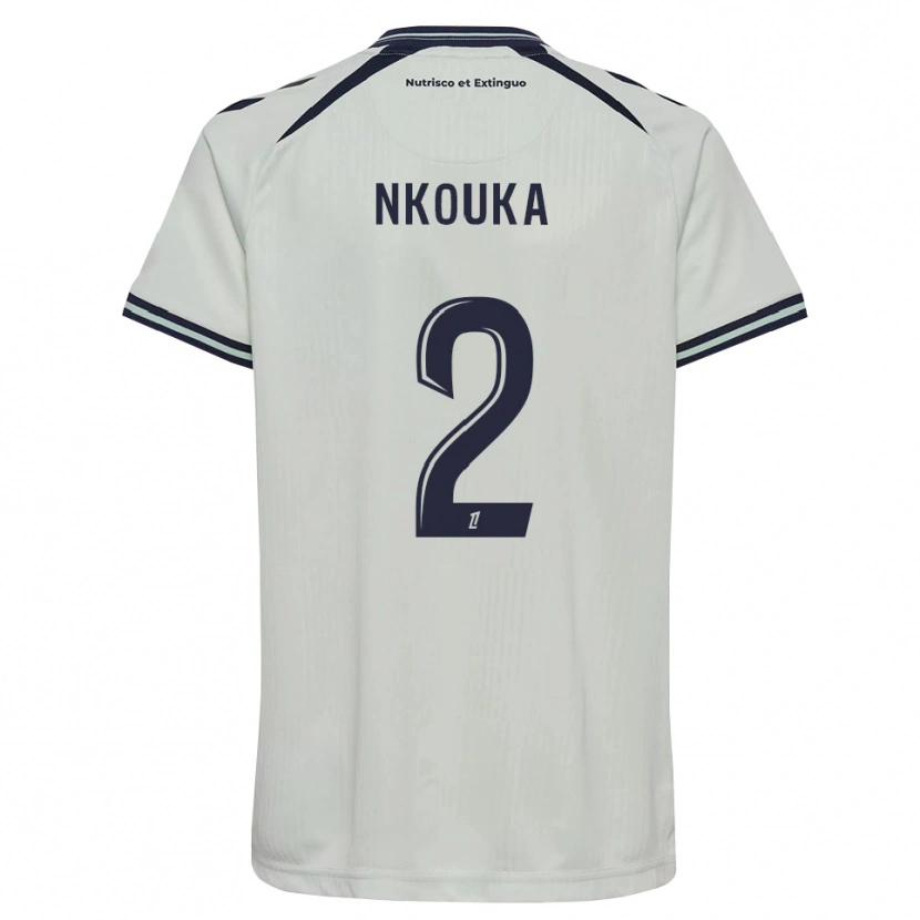 Danxen Criança Camisola Ethan Nkouka #2 Azul Meia-Noite Branco Alternativa 2026/27 Camisa Brasil