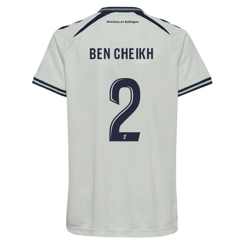 Danxen Criança Camisola Ayman Ben Cheikh #2 Azul Meia-Noite Branco Alternativa 2026/27 Camisa Brasil