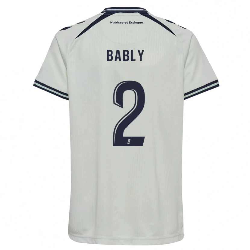 Danxen Criança Camisola Emmanuel Bably #2 Azul Meia-Noite Branco Alternativa 2026/27 Camisa Brasil