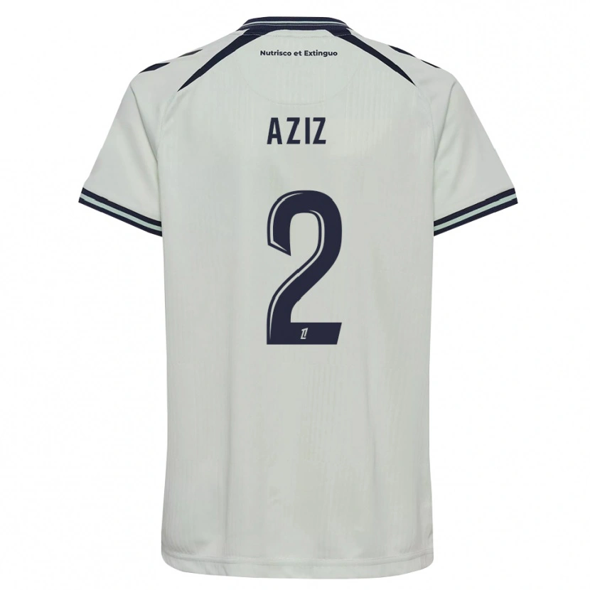 Danxen Criança Camisola Hayman Aziz #2 Azul Meia-Noite Branco Alternativa 2026/27 Camisa Brasil