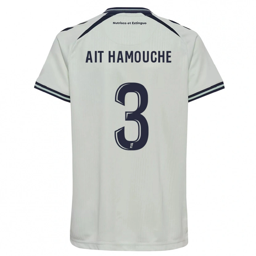 Danxen Criança Camisola Massyl Ait Hamouche #3 Azul Meia-Noite Branco Alternativa 2026/27 Camisa Brasil