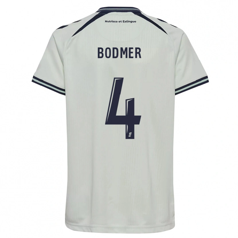 Danxen Criança Camisola Mathéo Bodmer #4 Azul Meia-Noite Branco Alternativa 2026/27 Camisa Brasil