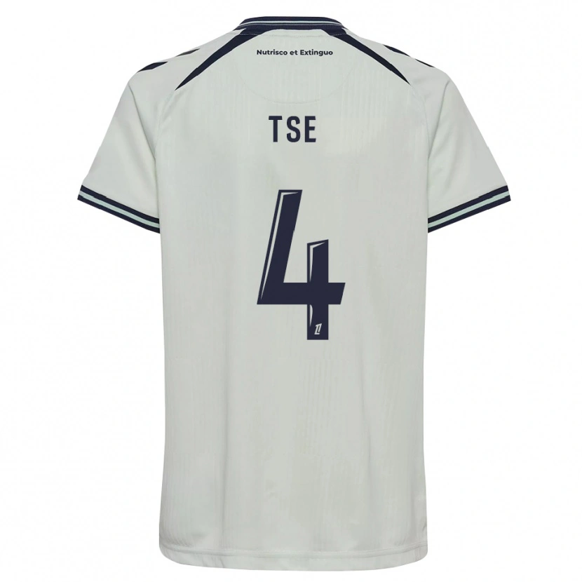 Danxen Criança Camisola Élisabeth Tsé #4 Azul Meia-Noite Branco Alternativa 2026/27 Camisa Brasil