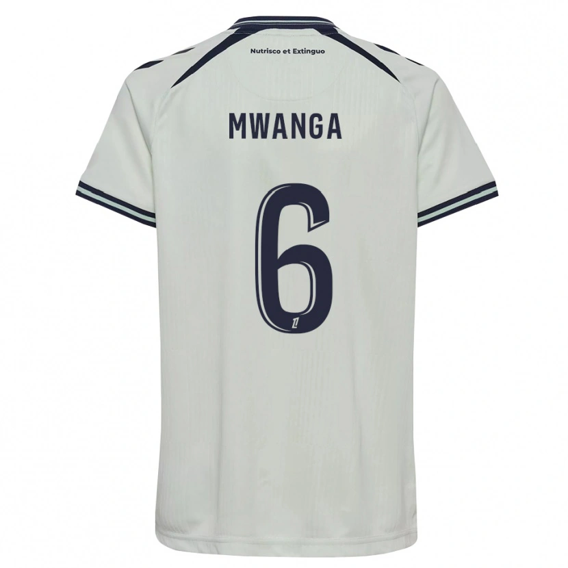 Danxen Criança Camisola Junior Mwanga #6 Azul Meia-Noite Branco Alternativa 2026/27 Camisa Brasil