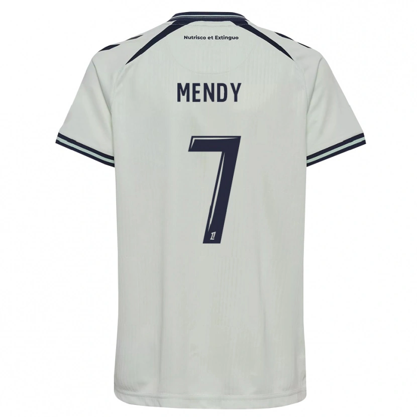 Danxen Criança Camisola Dahiss Mendy #7 Azul Meia-Noite Branco Alternativa 2026/27 Camisa Brasil