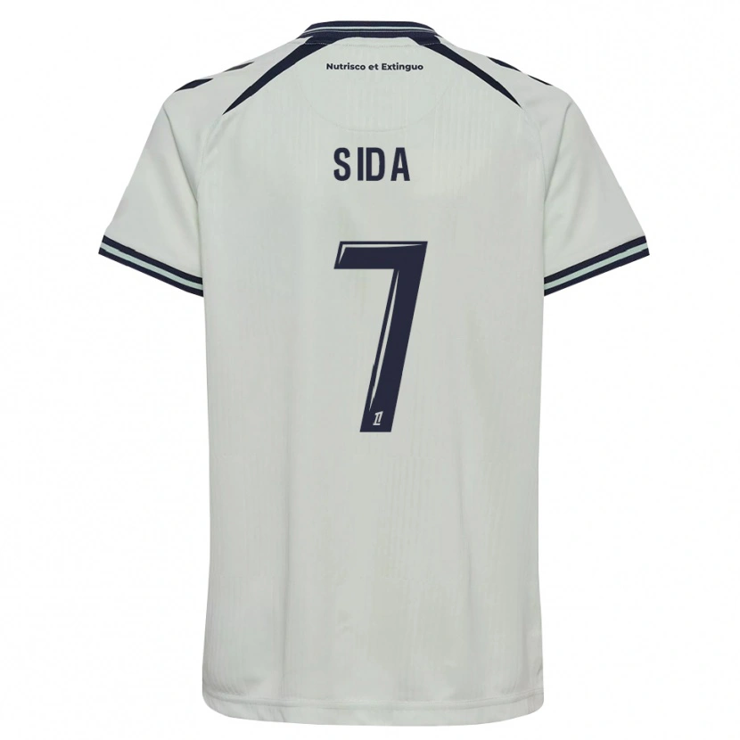 Danxen Criança Camisola Benoît Sida #7 Azul Meia-Noite Branco Alternativa 2026/27 Camisa Brasil