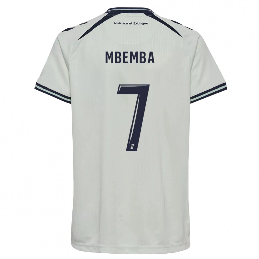 Danxen Criança Camisola Abdallah Mbemba #7 Azul Meia-Noite Branco Alternativa 2026/27 Camisa Brasil