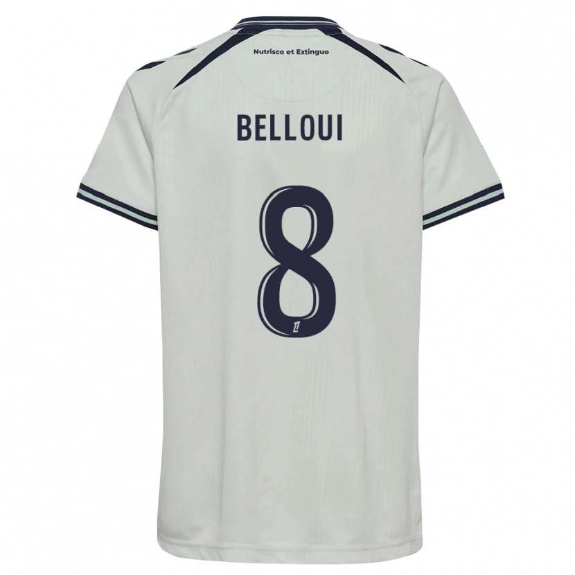 Danxen Criança Camisola Ilyan Belloui #8 Azul Meia-Noite Branco Alternativa 2026/27 Camisa Brasil