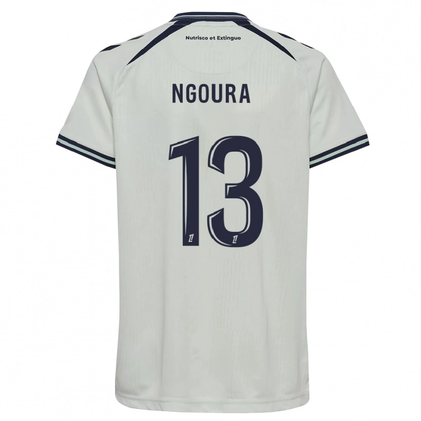 Danxen Criança Camisola Steve Ngoura #13 Azul Meia-Noite Branco Alternativa 2026/27 Camisa Brasil