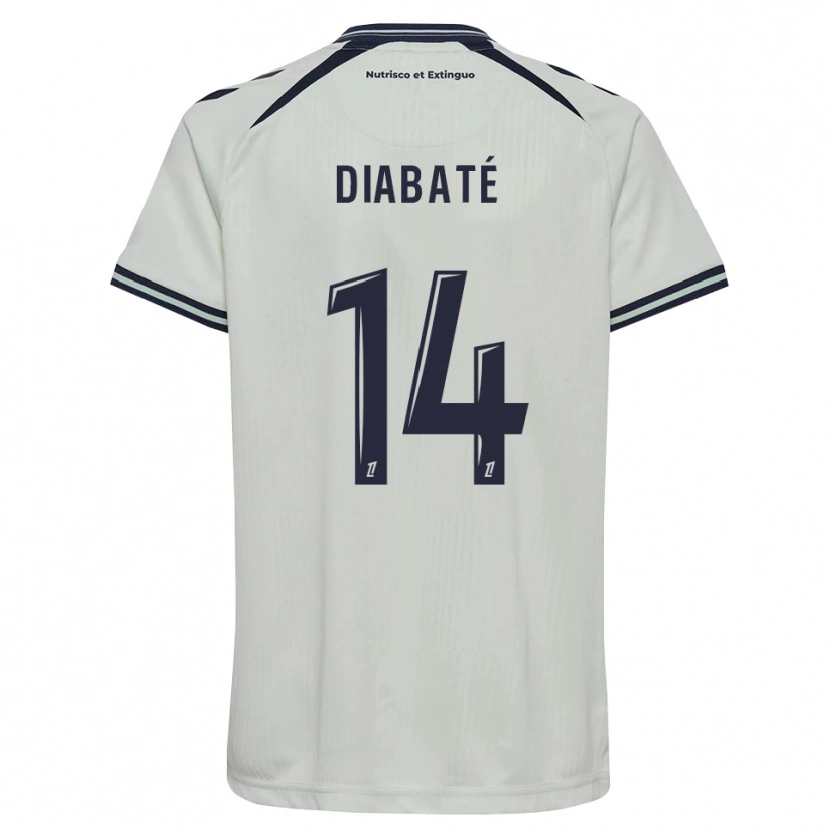 Danxen Criança Camisola Adams Diabaté #14 Azul Meia-Noite Branco Alternativa 2026/27 Camisa Brasil