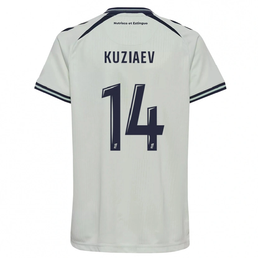 Danxen Criança Camisola Daler Kuzyaev #14 Azul Meia-Noite Branco Alternativa 2026/27 Camisa Brasil