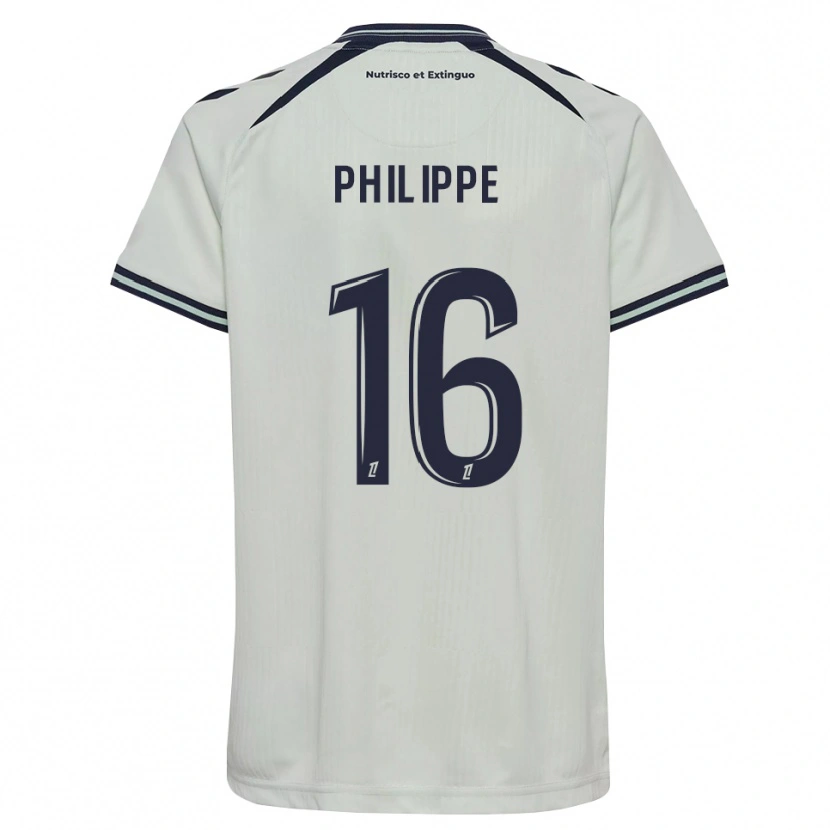 Danxen Criança Camisola Laëtitia Philippe #16 Azul Meia-Noite Branco Alternativa 2026/27 Camisa Brasil