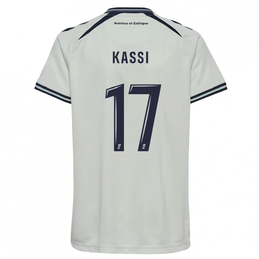 Danxen Criança Camisola Sarah Kassi #17 Azul Meia-Noite Branco Alternativa 2026/27 Camisa Brasil
