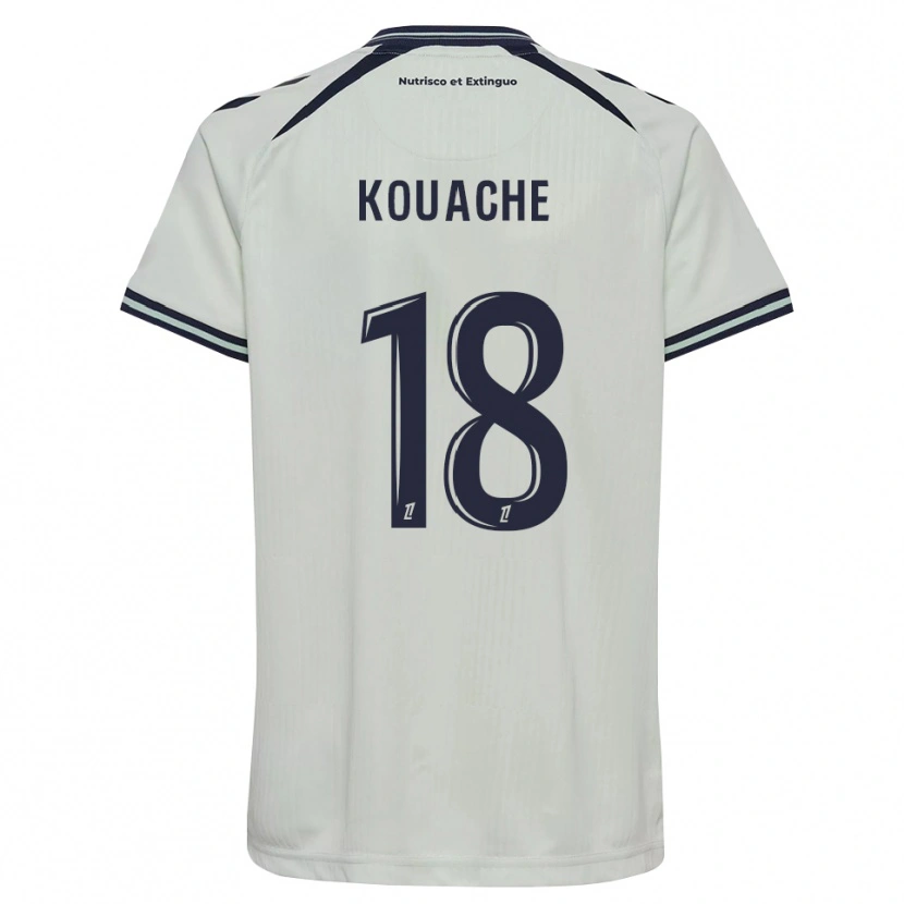 Danxen Criança Camisola Éva Kouache #18 Azul Meia-Noite Branco Alternativa 2026/27 Camisa Brasil