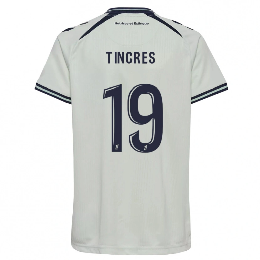 Danxen Criança Camisola Joan Tincres #19 Azul Meia-Noite Branco Alternativa 2026/27 Camisa Brasil