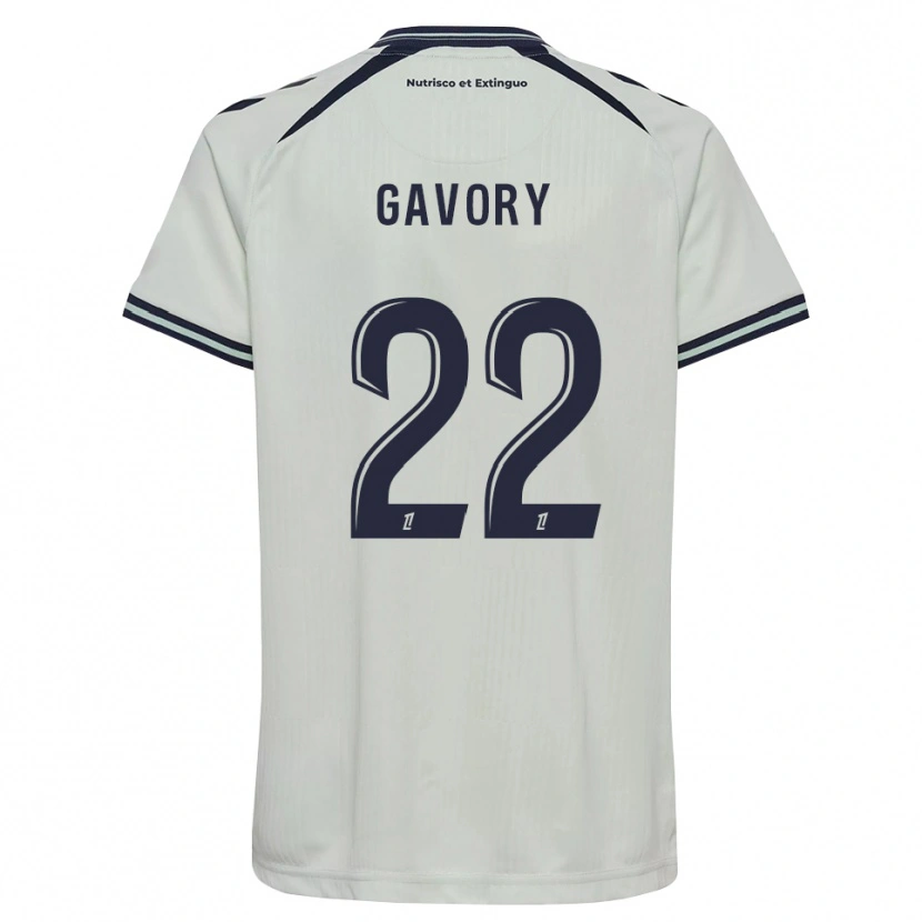 Danxen Criança Camisola Christy Gavory #22 Azul Meia-Noite Branco Alternativa 2026/27 Camisa Brasil