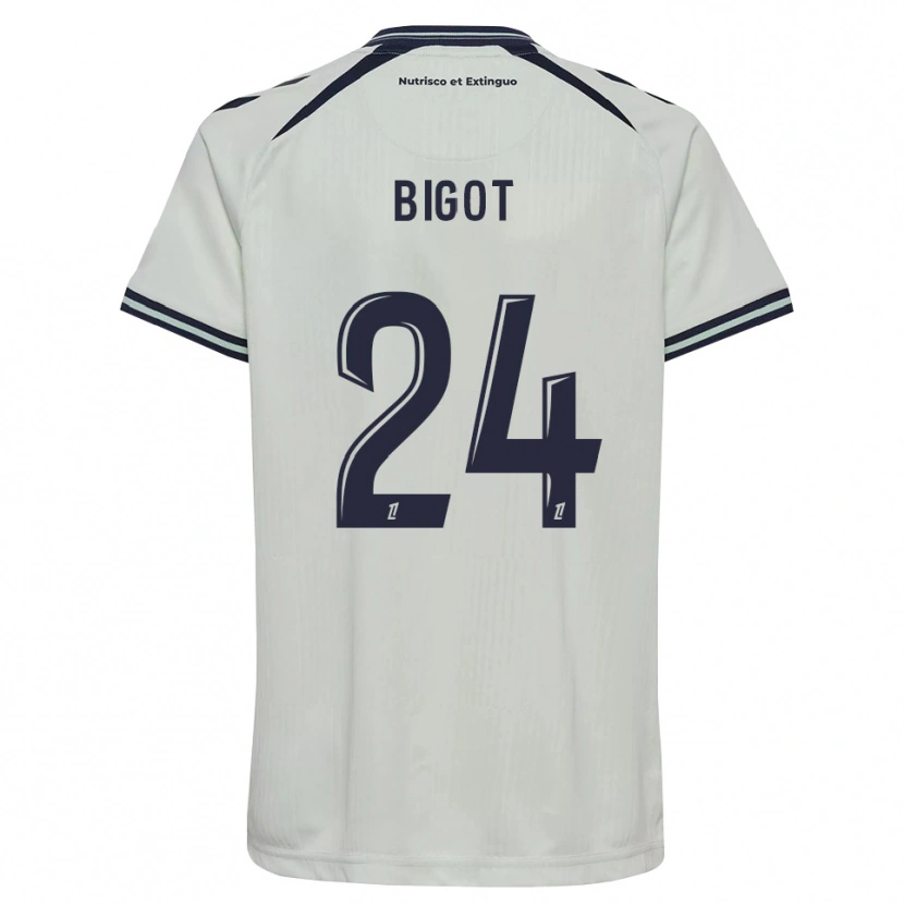 Danxen Criança Camisola Maureen Bigot #24 Azul Meia-Noite Branco Alternativa 2026/27 Camisa Brasil