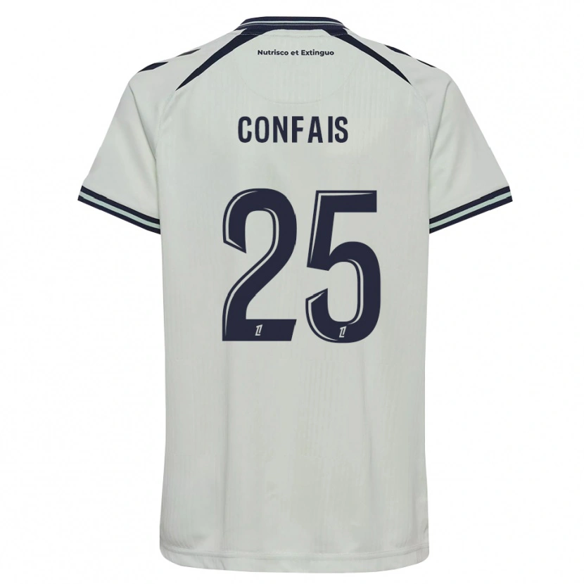 Danxen Criança Camisola Aloïs Confais #25 Azul Meia-Noite Branco Alternativa 2026/27 Camisa Brasil