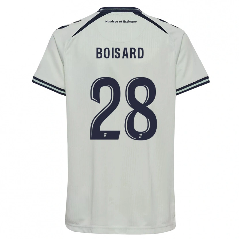 Danxen Criança Camisola Célestine Boisard #28 Azul Meia-Noite Branco Alternativa 2026/27 Camisa Brasil