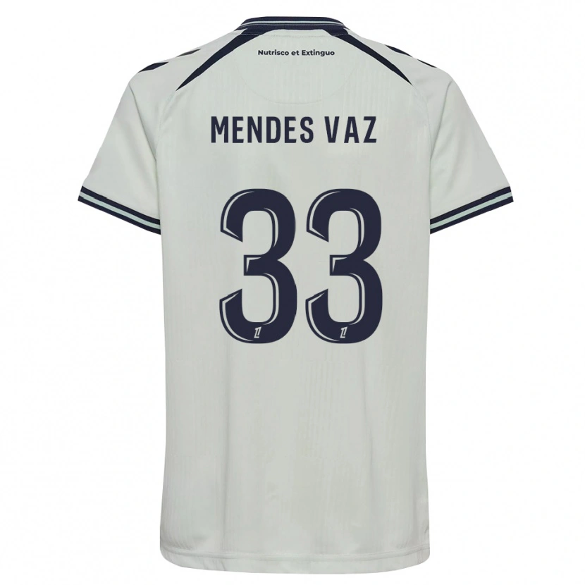 Danxen Criança Camisola Hernâni Mendes Vaz #33 Azul Meia-Noite Branco Alternativa 2026/27 Camisa Brasil