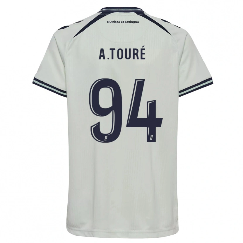 Danxen Criança Camisola Abdoulaye Touré #94 Azul Meia-Noite Branco Alternativa 2026/27 Camisa Brasil
