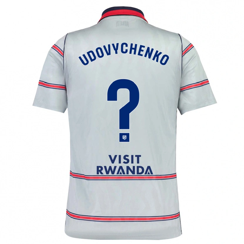 Danxen Criança Camisola Glib Udovychenko #0 Cinza Vermelho Azul Marinho Terceiro 2026/27 Camisa Brasil