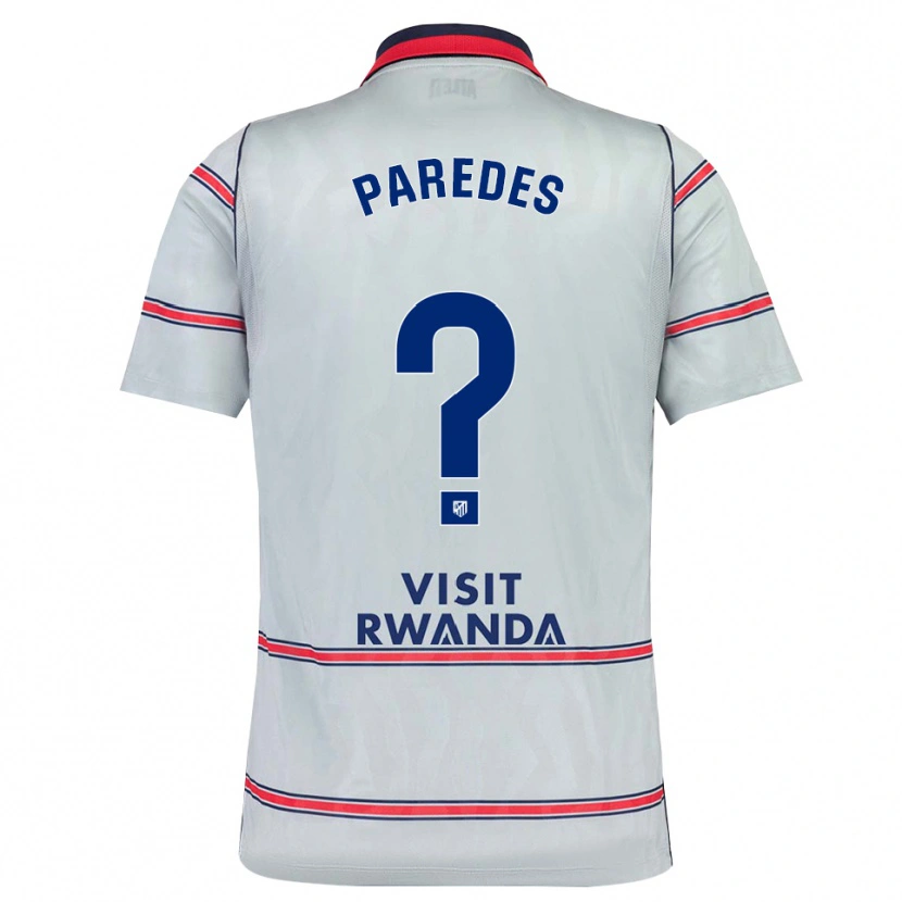 Danxen Criança Camisola Roberto Paredes #0 Cinza Vermelho Azul Marinho Terceiro 2026/27 Camisa Brasil