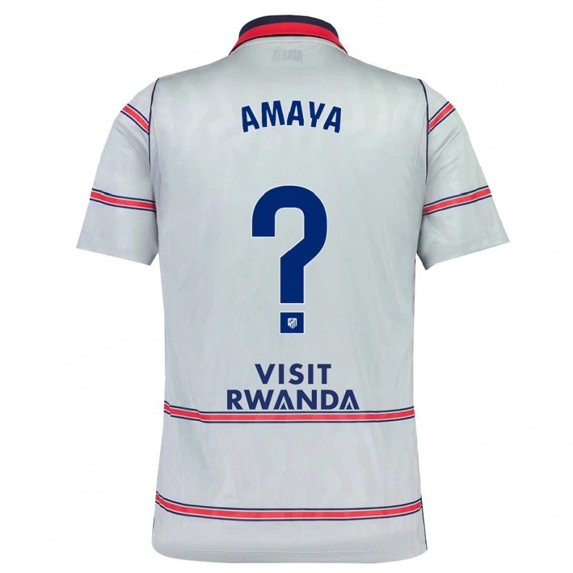 Danxen Criança Camisola Marco Amaya #0 Cinza Vermelho Azul Marinho Terceiro 2026/27 Camisa Brasil