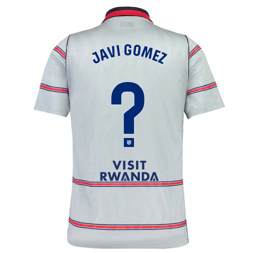 Danxen Criança Camisola Javi Gomez #0 Cinza Vermelho Azul Marinho Terceiro 2026/27 Camisa Brasil