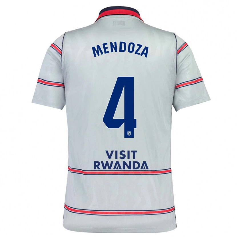 Danxen Criança Camisola Rodrigo Mendoza #4 Cinza Vermelho Azul Marinho Terceiro 2026/27 Camisa Brasil