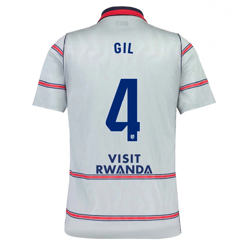 Danxen Criança Camisola Miguel Gil #4 Cinza Vermelho Azul Marinho Terceiro 2026/27 Camisa Brasil