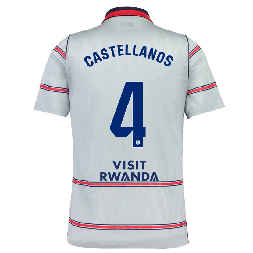 Danxen Criança Camisola Iván Castellanos #4 Cinza Vermelho Azul Marinho Terceiro 2026/27 Camisa Brasil