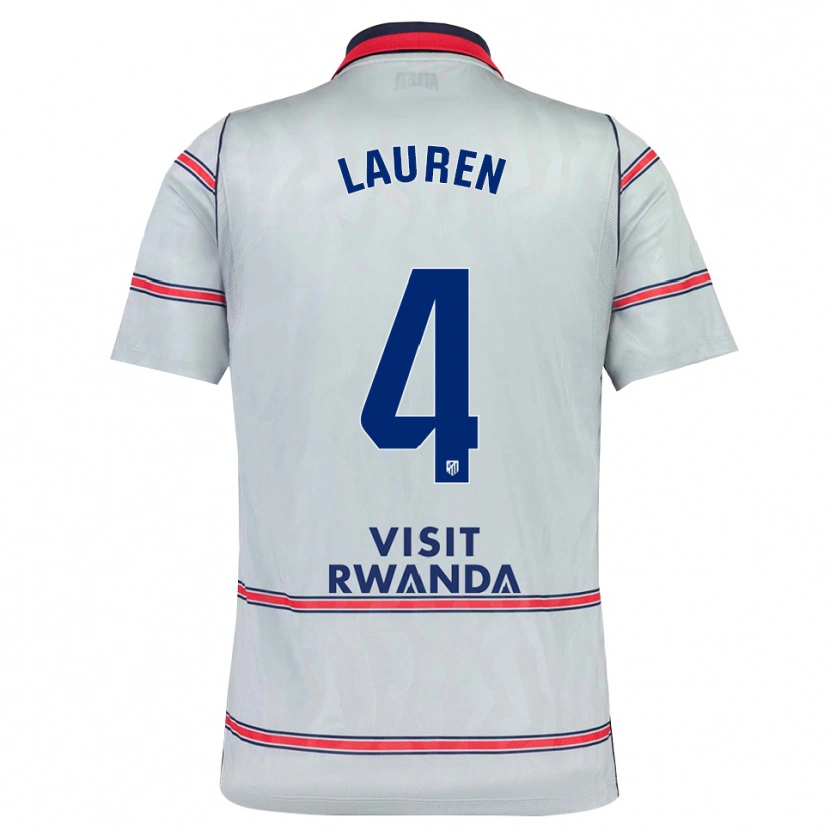 Danxen Criança Camisola Lauren Eduarda Leal Costa #4 Cinza Vermelho Azul Marinho Terceiro 2026/27 Camisa Brasil