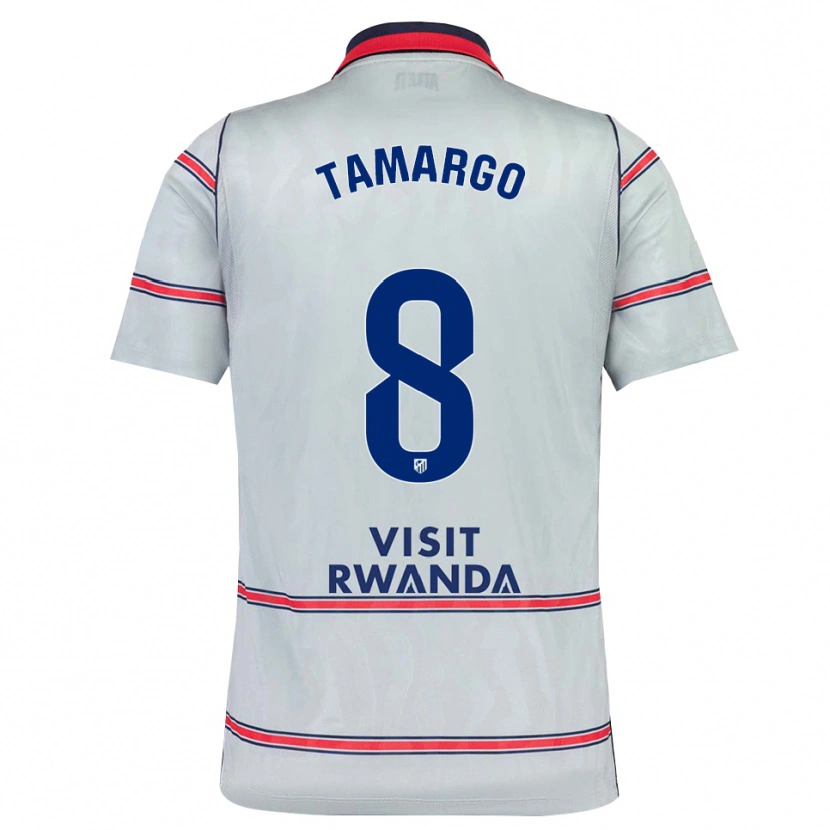 Danxen Criança Camisola Álvaro Tamargo #8 Cinza Vermelho Azul Marinho Terceiro 2026/27 Camisa Brasil