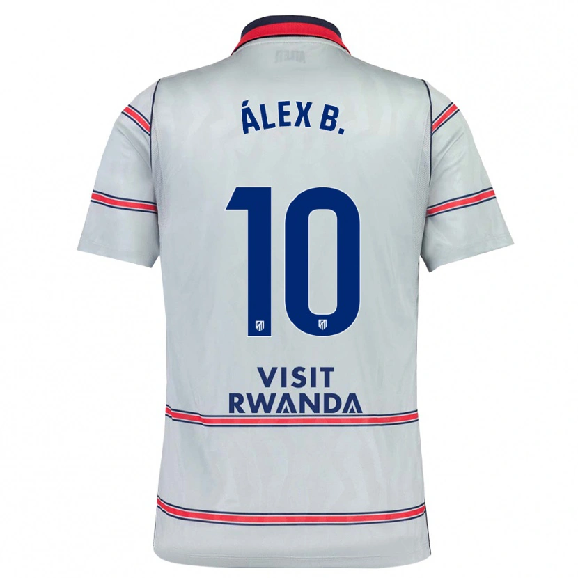 Danxen Criança Camisola Álex Baena #10 Cinza Vermelho Azul Marinho Terceiro 2026/27 Camisa Brasil