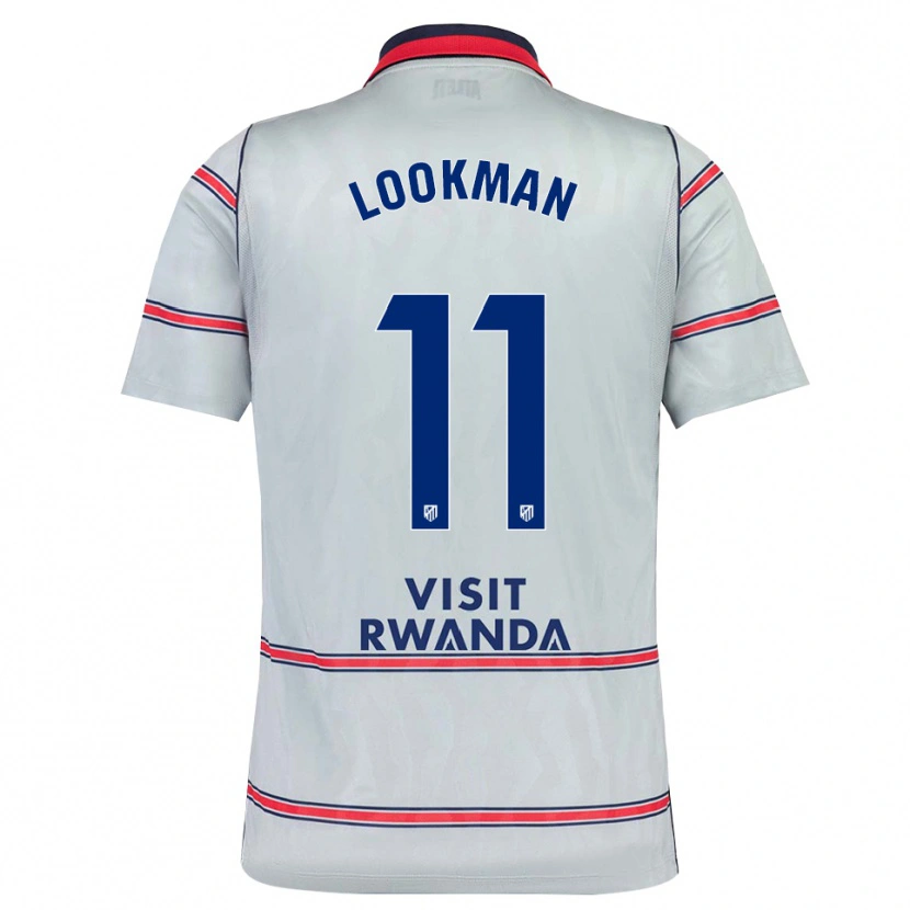 Danxen Criança Camisola Ademola Lookman #11 Cinza Vermelho Azul Marinho Terceiro 2026/27 Camisa Brasil