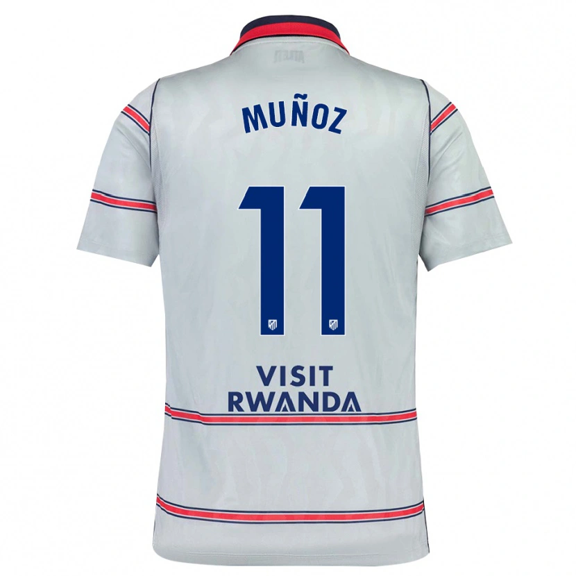Danxen Criança Camisola Dani Muñoz #11 Cinza Vermelho Azul Marinho Terceiro 2026/27 Camisa Brasil