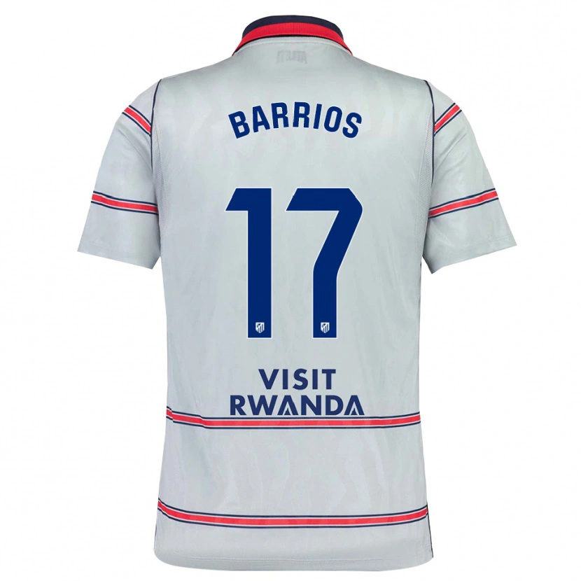 Danxen Criança Camisola Jesus Barrios #17 Cinza Vermelho Azul Marinho Terceiro 2026/27 Camisa Brasil