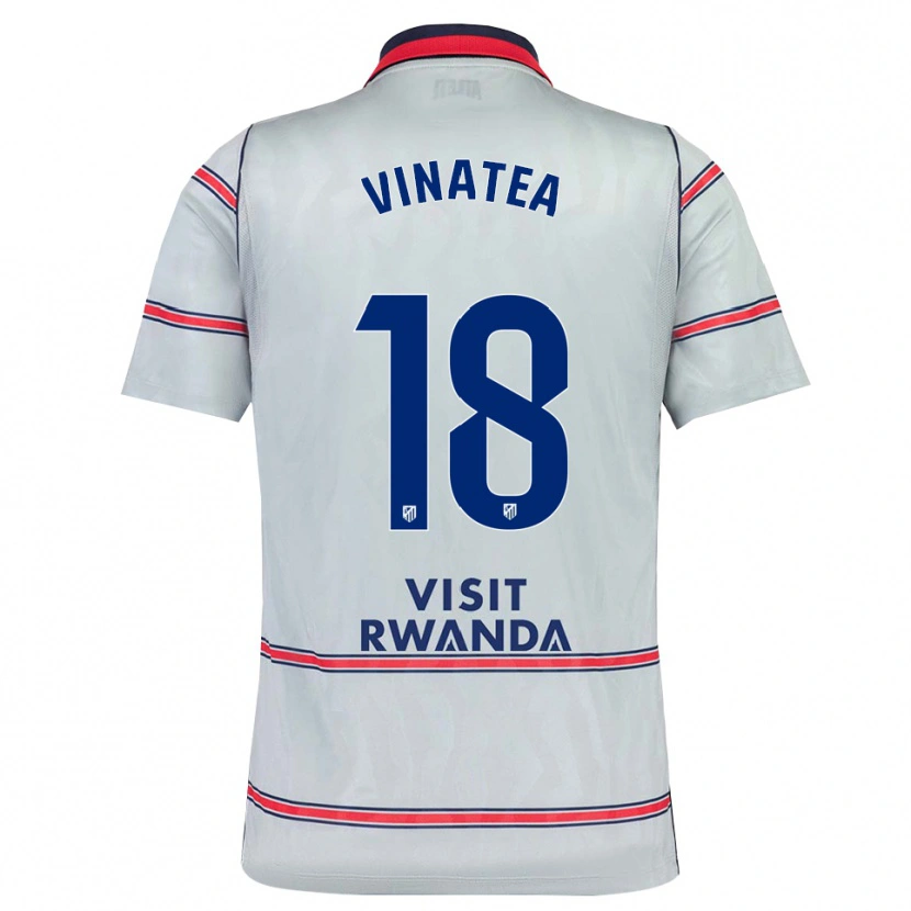 Danxen Criança Camisola Sergio Vinatea #18 Cinza Vermelho Azul Marinho Terceiro 2026/27 Camisa Brasil