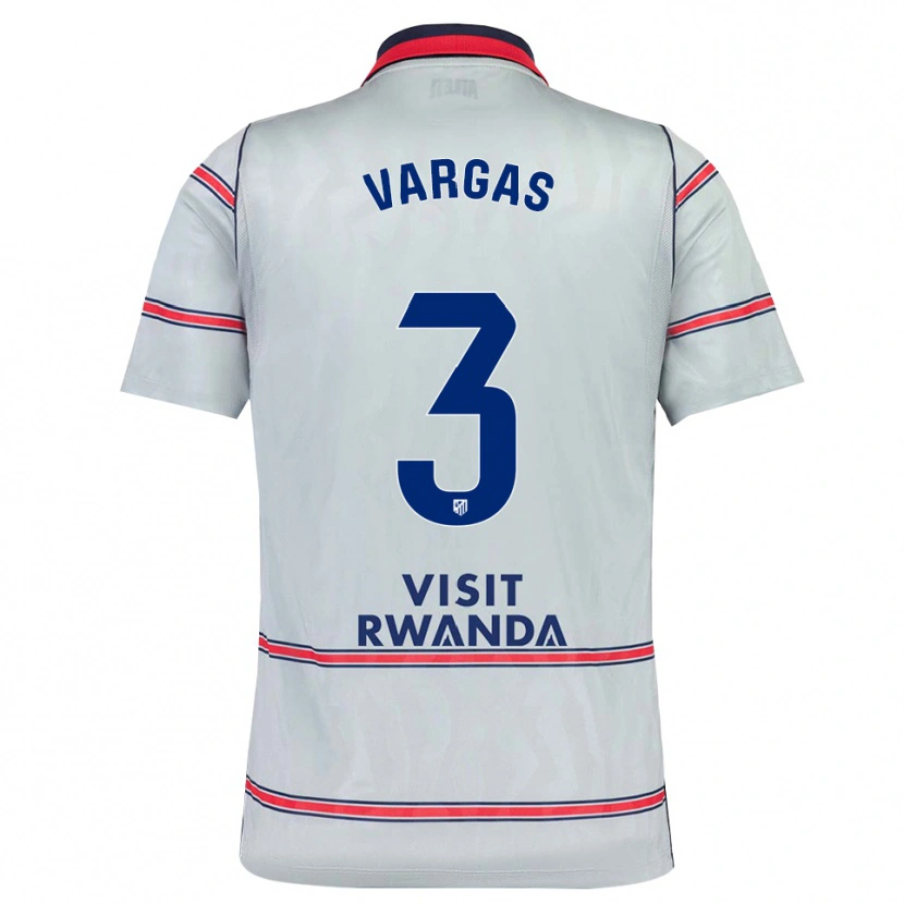 Danxen Criança Camisola Obed Vargas #3 Cinza Vermelho Azul Marinho Terceiro 2026/27 Camisa Brasil