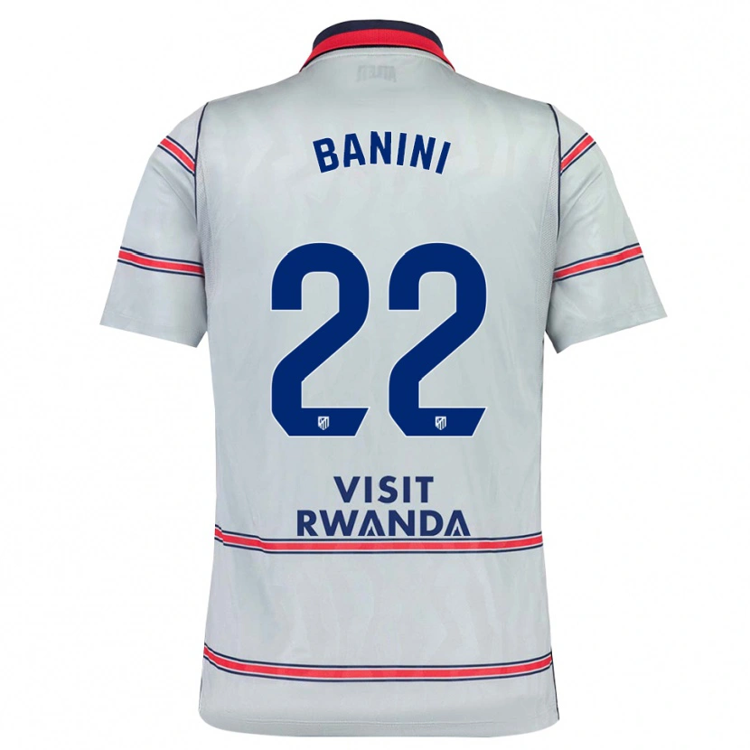 Danxen Criança Camisola Estefania Banini #22 Cinza Vermelho Azul Marinho Terceiro 2026/27 Camisa Brasil