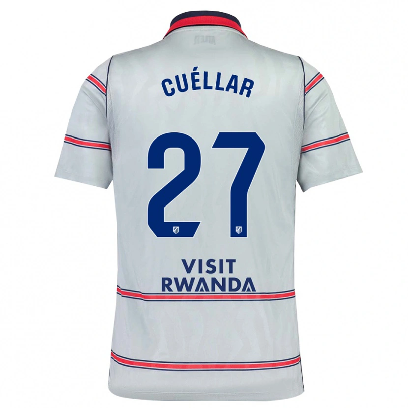 Danxen Criança Camisola Martín Cuéllar #27 Cinza Vermelho Azul Marinho Terceiro 2026/27 Camisa Brasil